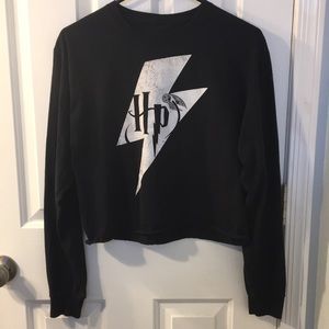 Harry Potter Snitch Long Sleeve Shirt, Size M, Rolled Hem